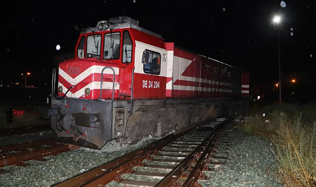 Samsun'da Yük Treni Raydan Çıktı