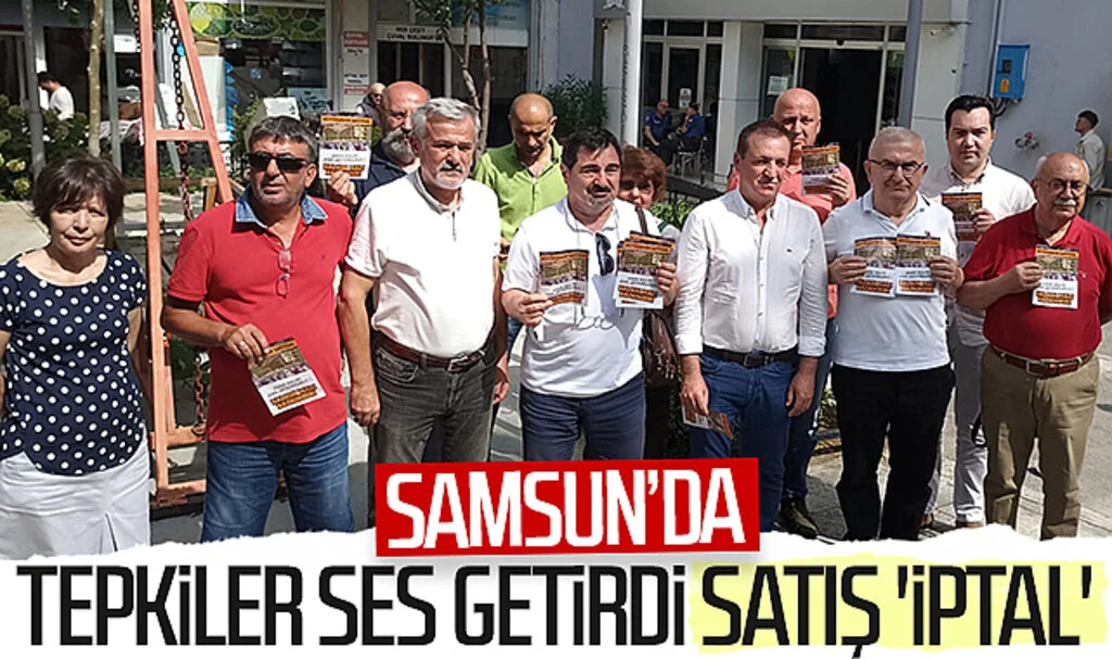Samsun Kurupelit'teki satışa tepkiler ses getirdi, satış 'iptal'