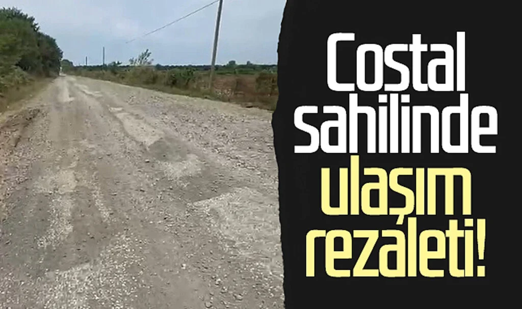 Samsun'un costal sahilinde ulaşım rezaleti!