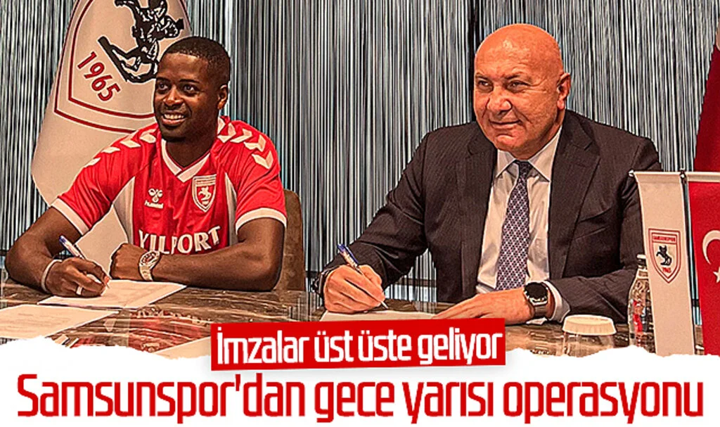 Samsunspor'dan Gece Yarısı Operasyonu! İmzalar üst üste geliyor....