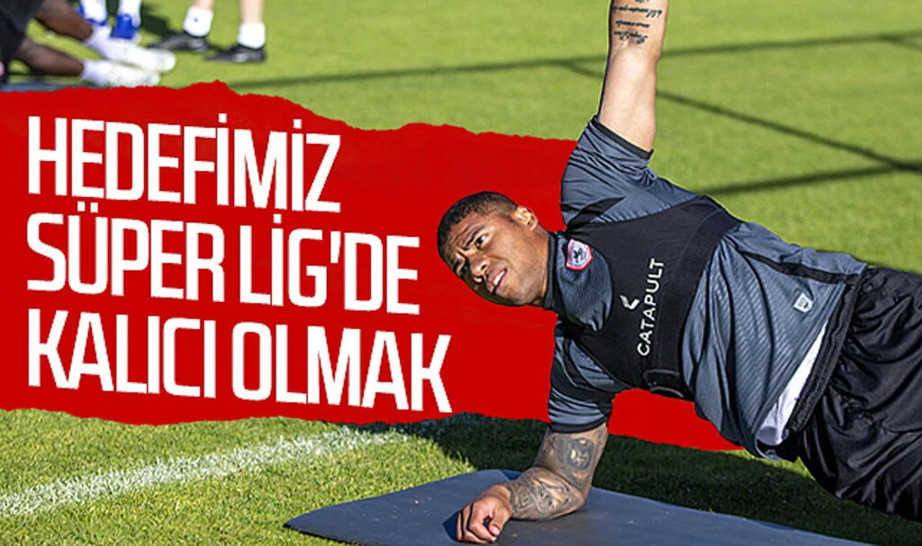 Samsunspor'un golcüsü Douglas Tanque: Hedefimiz Süper Lig'de kalıcı olmak