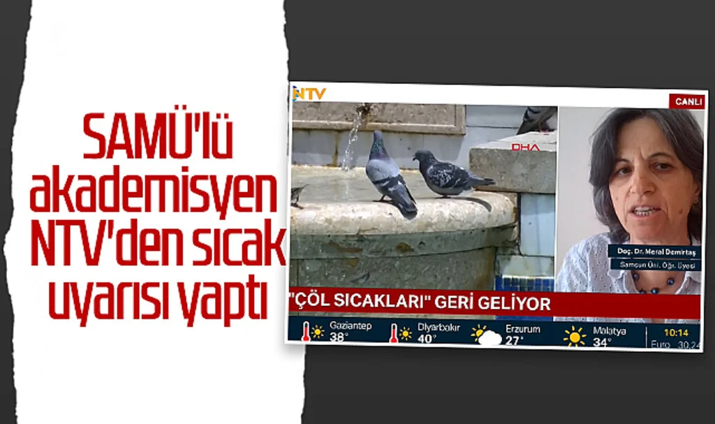 SAMÜ'lü akademisyen NTV'den sıcak uyarısı yaptı 