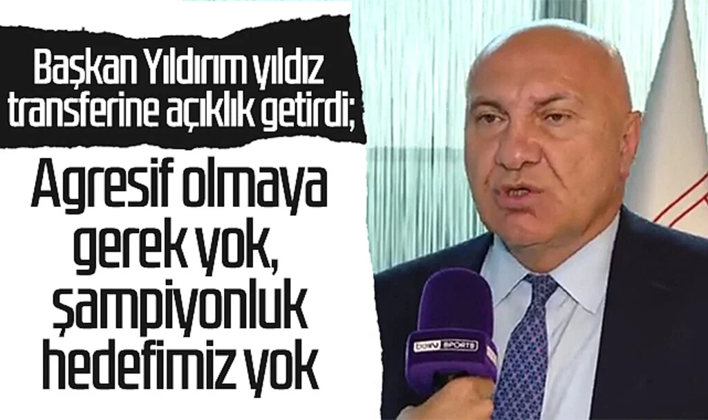 Son Dakika! Samsunspor Başkanı Yüksel Yıldırım Yıldız Transferine Açıklık Getirdi; Agresif Olmaya Gerek Yok, Şampiyonluk Hedefimiz Yok