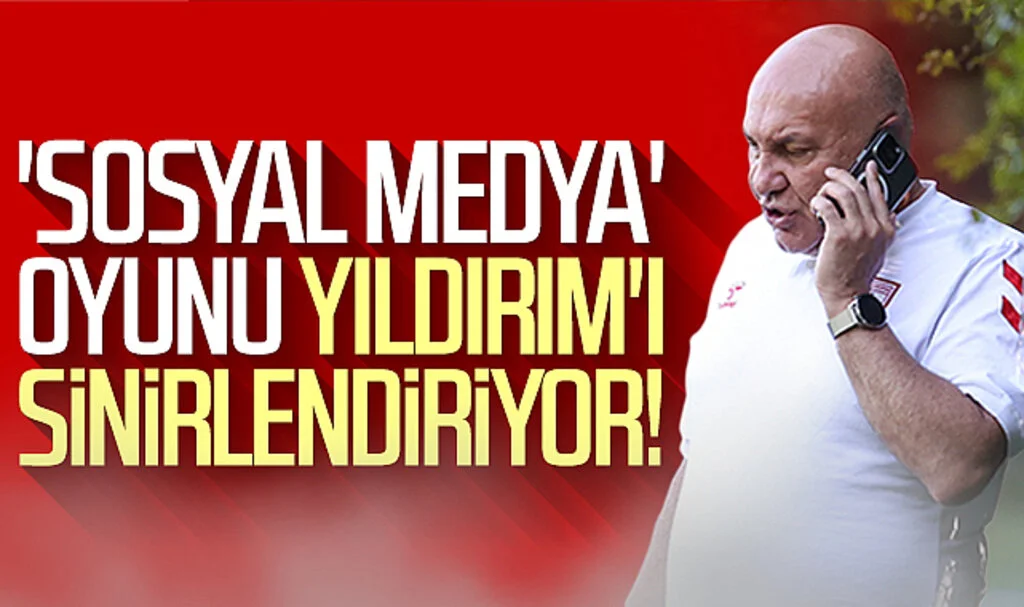 'Sosyal medya' oyunu Samsunspor Başkanı Yüksel Yıldırım'ı sinirlendiriyor