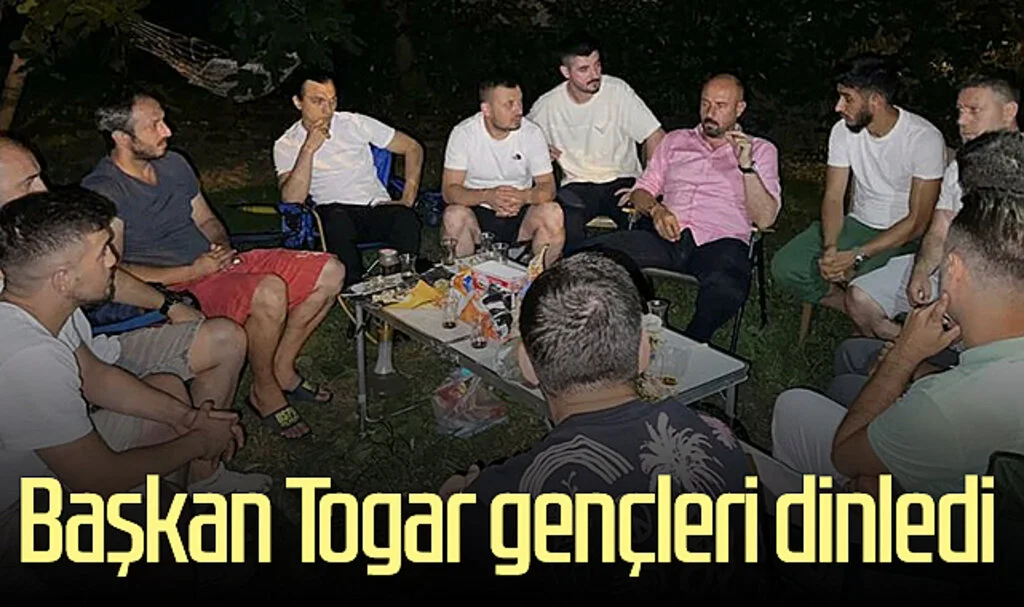 Tekkeköy Belediye Başkanı Hasan Togar gençleri dinledi 