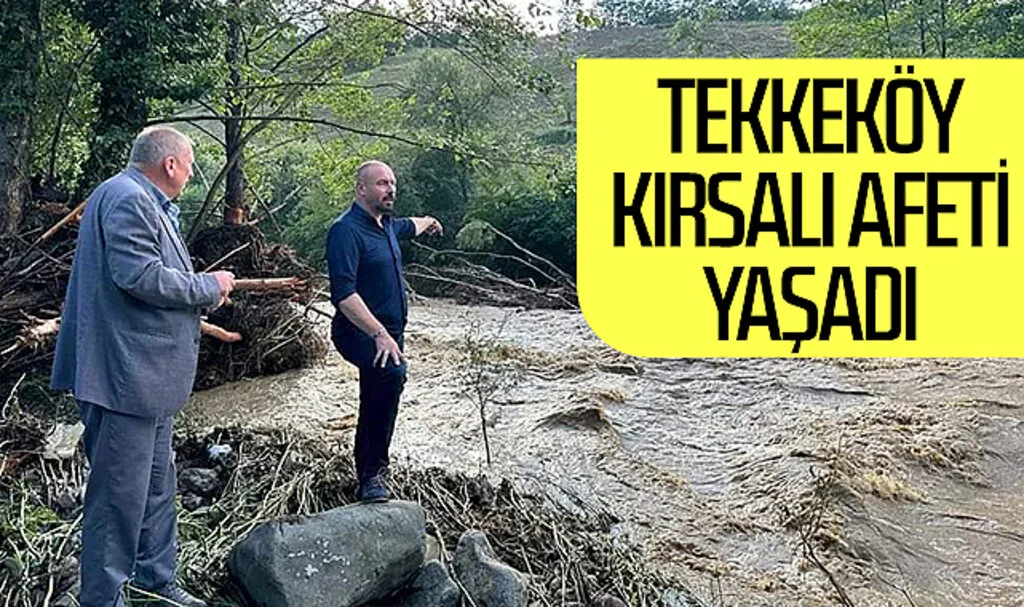 Tekkeköy kırsalı afeti yaşadı