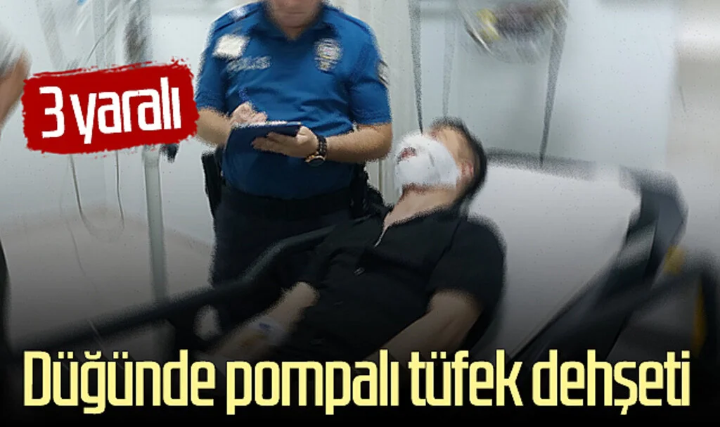 Yer Samsun: Düğünde pompalı tüfek dehşeti: 3 yaralı