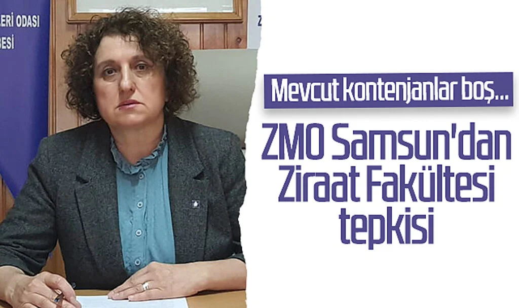 ZMO Samsun'dan Ziraat Fakültesi tepkisi