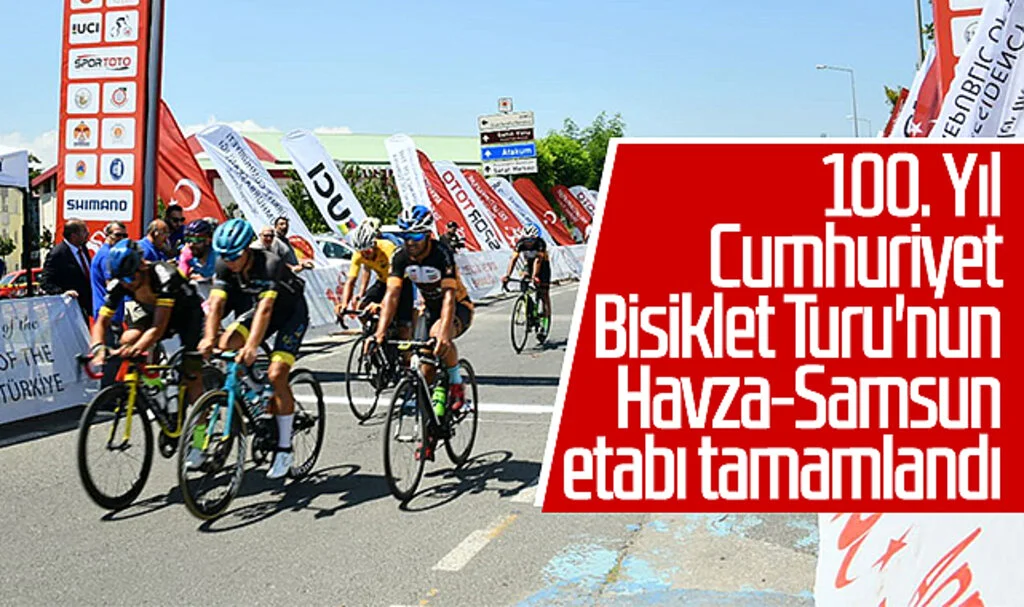 100. Yıl Cumhuriyet Bisiklet Turu'nun Havza-Samsun etabı tamamlandı