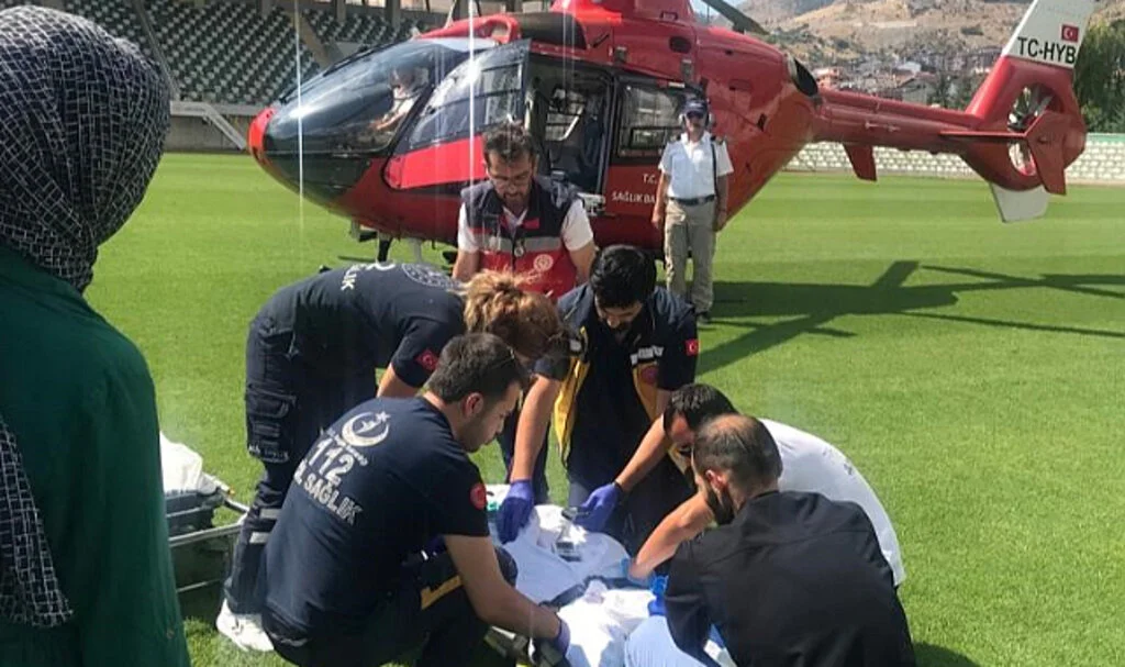 112 Helikopteri İmdadına Yetişti 
