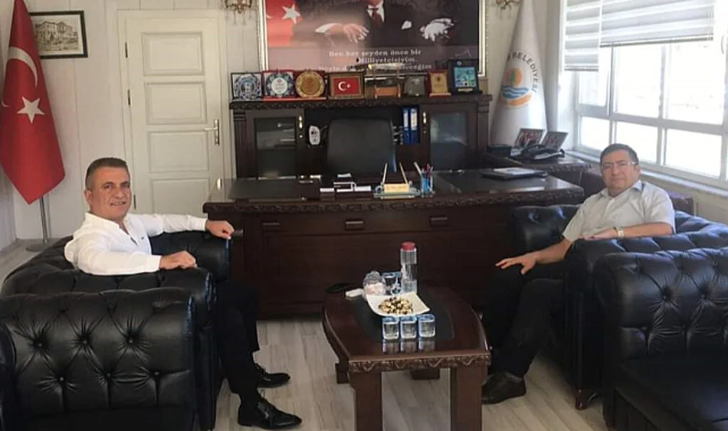 Alaçam Kaymakamı Fikret Zaman'dan veda ziyareti