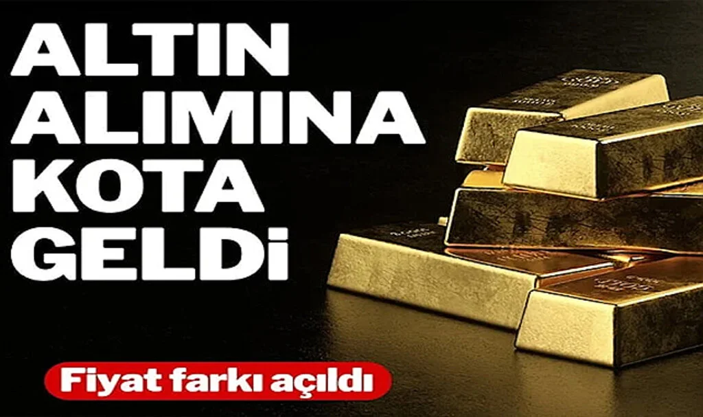 Altın İthalatına Kota Geldi