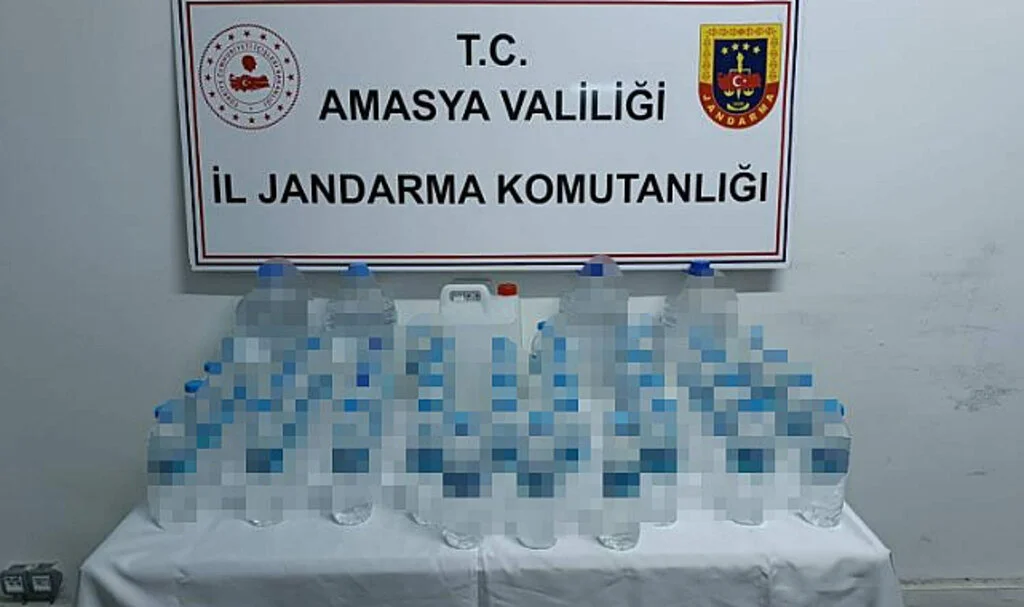 Amasya'da Jandarmadan Sahte İçki Operasyonu   