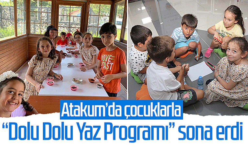 Atakum’da çocuklarla “Dolu Dolu Yaz Programı” sona erdi