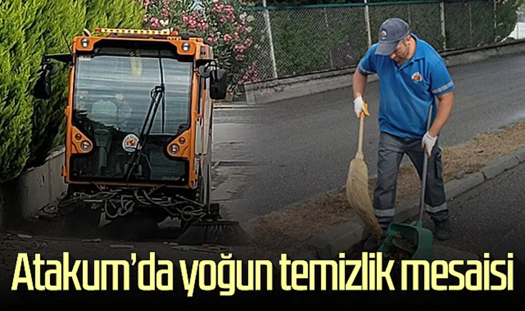 Atakum'da yoğun temizlik mesaisi