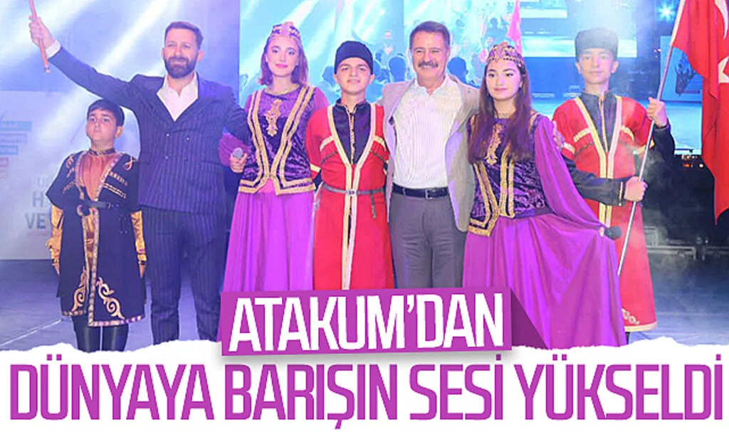 Atakum’dan dünyaya barışın sesi yükseldi 