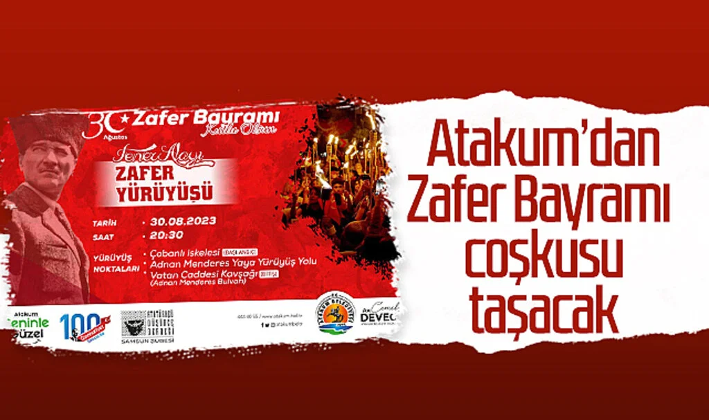 Atakum'dan Zafer Bayramı coşkusu taşacak