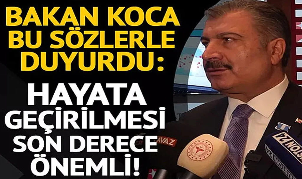 Bakan Koca: Türk Dünyası Acil Medikal Kurtarma Birimi'nin hayata geçirilmesi son derece önemli