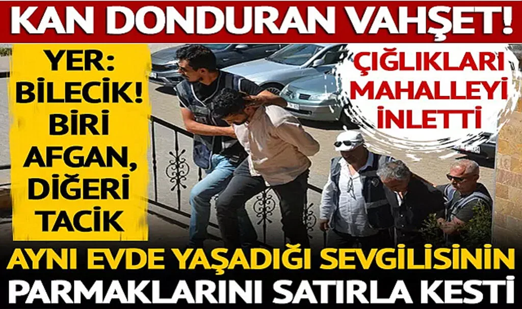 Bilecik'te Kan Donduran Vahşet: Aynı evde yaşadığı sevgilisinin parmaklarını satırla kesti! Çığlıkları mahalleyi inletti