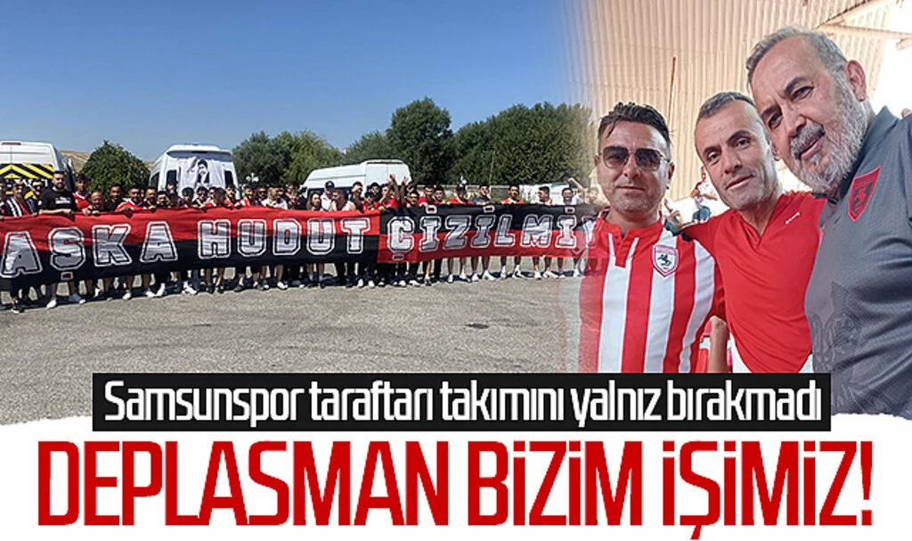 Deplasman bizim işimiz! Samsunspor taraftarı takımını yalnız bırakmadı...