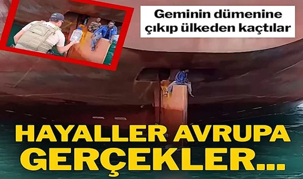 Ekonomik Kriz Yüzünden Dev Yük Gemisinin Dümeninde Sığınarak Kaçtılar