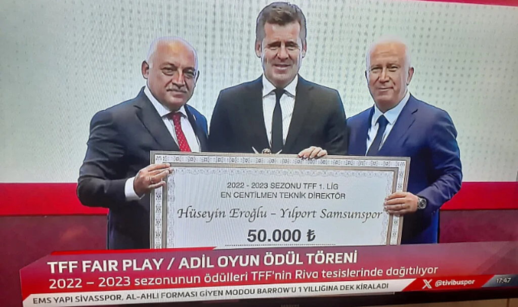 En Centilmen teknik adam Samsunspor'un hocası Hüseyin Eroğlu