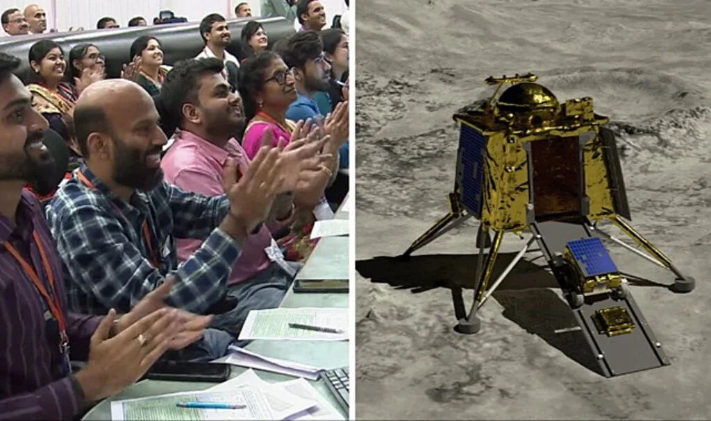 Hindistan Bir İlki Başardı! Uzay Aracı Chandrayaan-3, Ay'ın Az Keşfedilen Güney Kutbuna İndi
