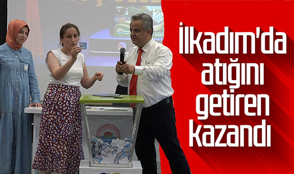 İlkadım'da atığını getiren kazandı 