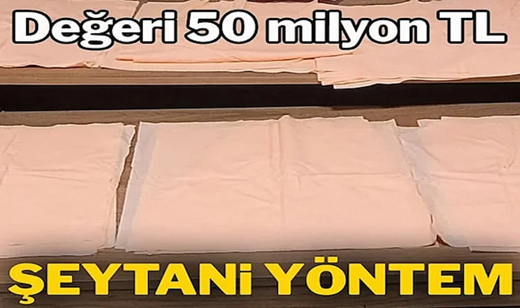 Kağıtlara Emdirmişler: Değeri 50 Milyon Lira