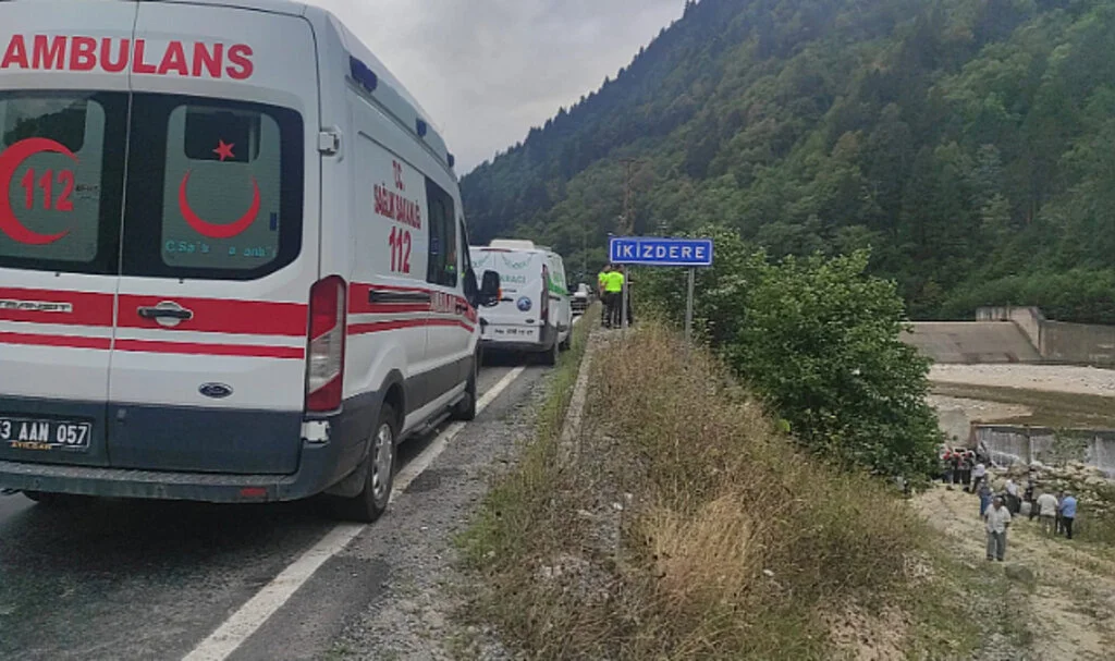 Kamyonet Dereye Yuvarlandı 1 Kişi öldü, 1 Kişi Yaralandı