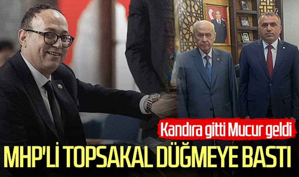 MHP'li İlyas Topsakal düğmeye bastı! Samsun İl Başkanlığında Osman Kandıra gitti Burhan Mucur geldi...