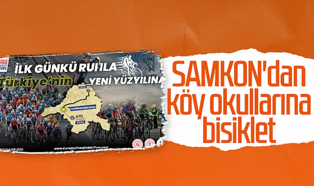 SAMKON'dan köy okullarına bisiklet