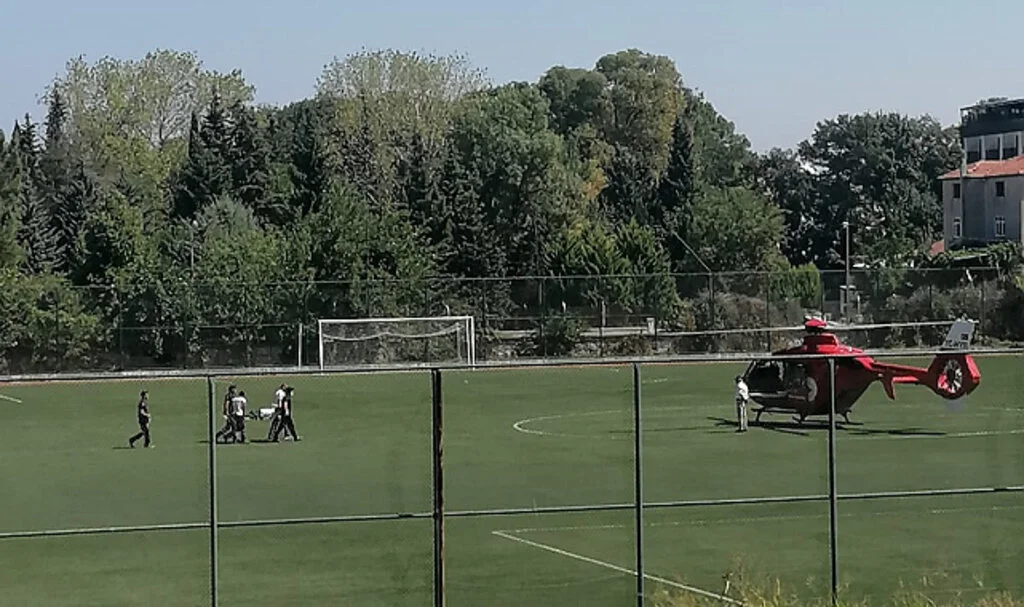 Samsun'da Ambulans Helikopter Kalp Krizi Geçiren Hasta İçin Havalandı