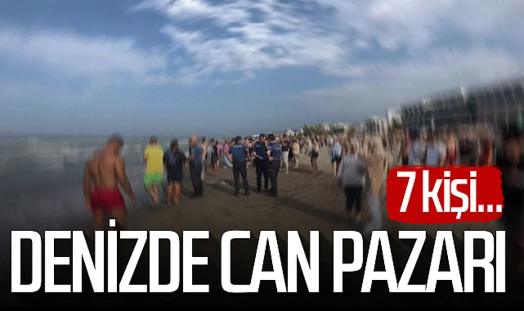 Samsun'da denizde can pazarı! 7 kişi...