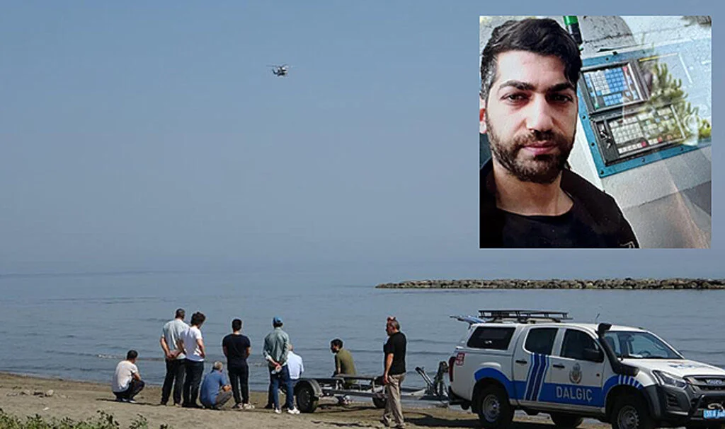 Samsun'da Denizde Kaybolan Gence Hava Destekli Arama
