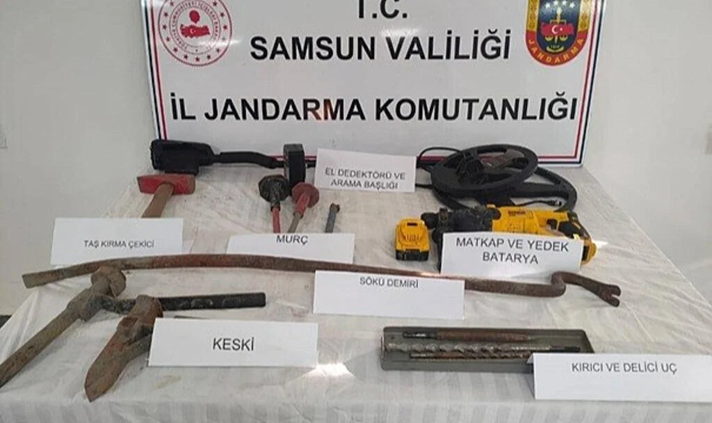 Samsun’da Kaçak Kazıya İzin Yok: 2 Şüpheli Yakalandı