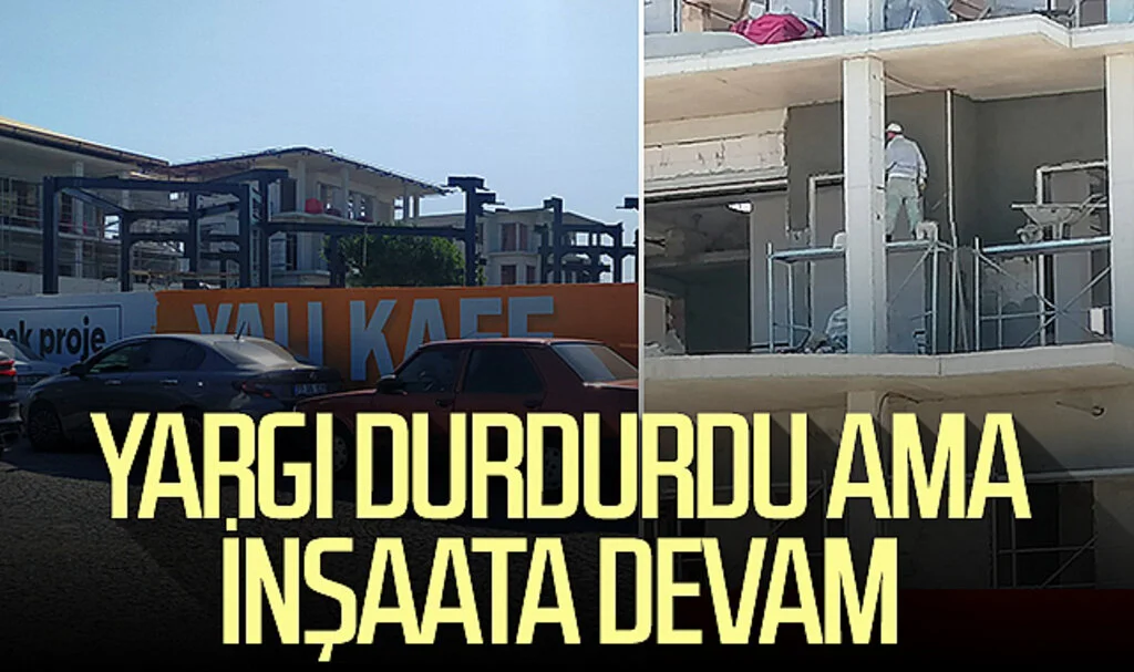 Samsun'da Kitap Kafe'yi yargı durdurdu ama inşaatı devam ediyor