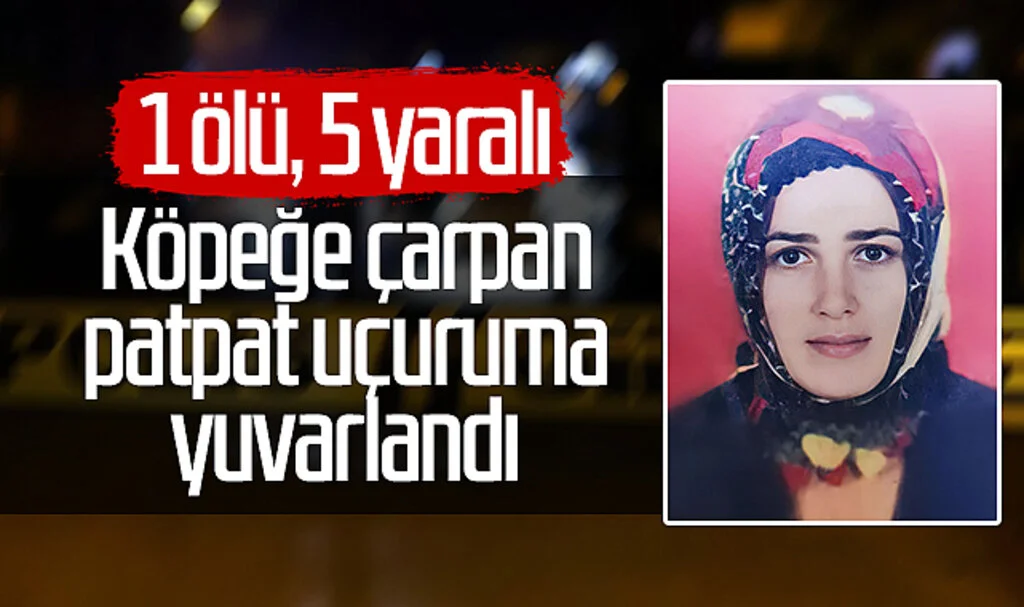 Samsun'da köpeğe çarpan patpat uçuruma yuvarlandı: 1 ölü, 5 yaralı