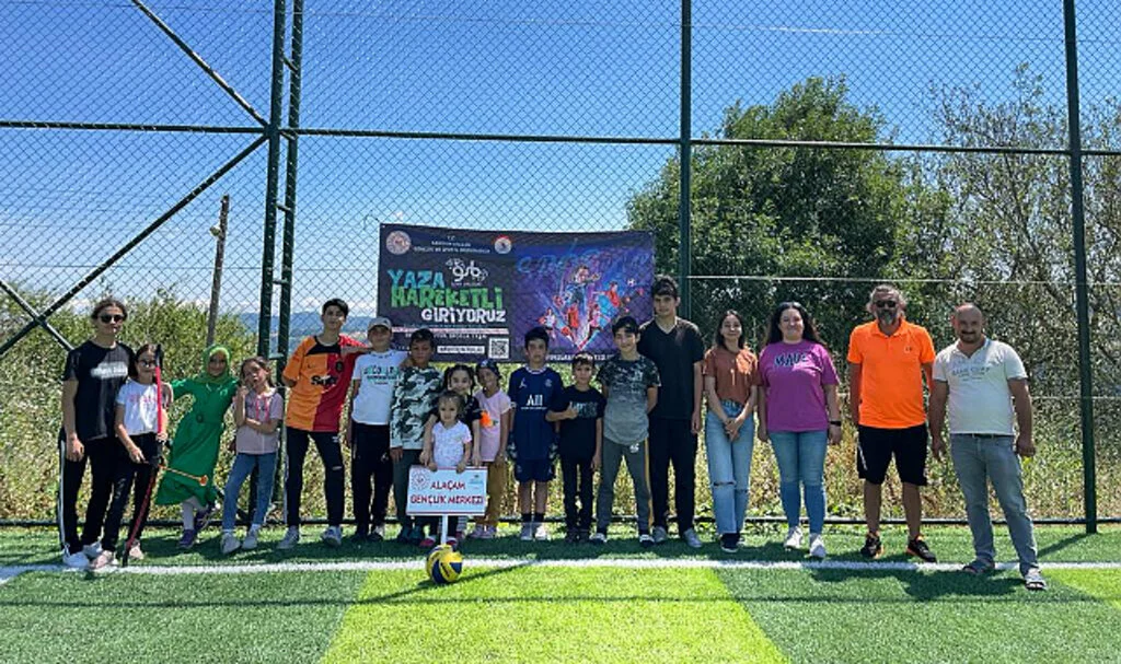 Samsun'da Mobil Spor Okulu Köy Köy Geziyor