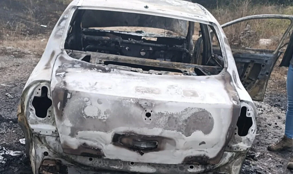 Samsun'da seyir halindeki araç kül oldu 