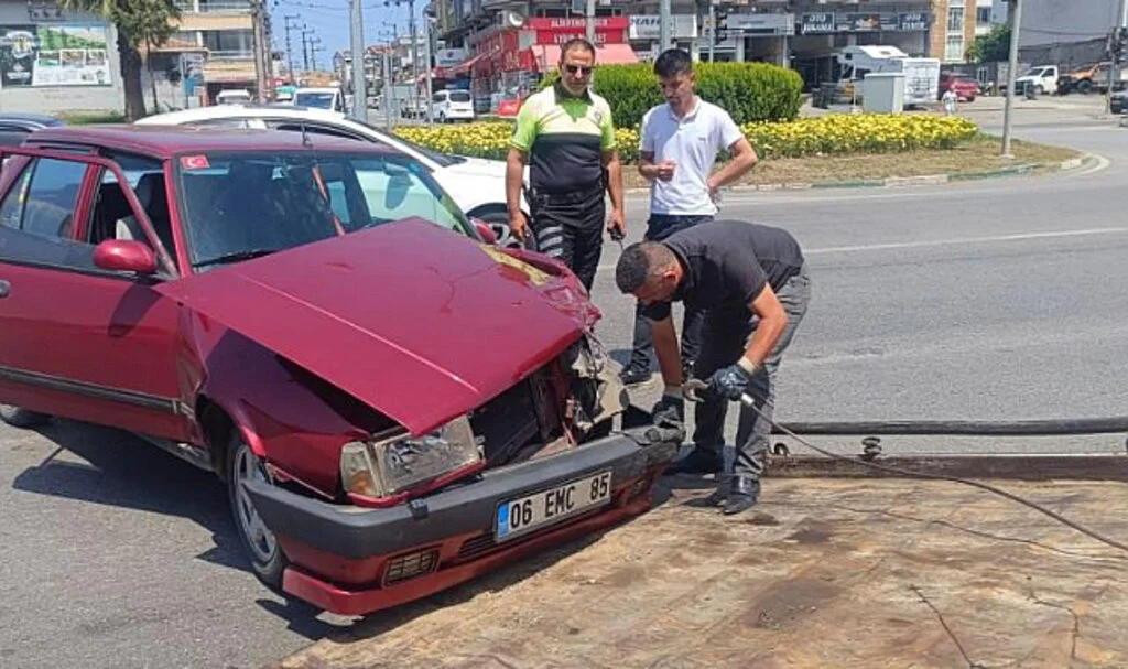 Samsun’da Trafik Kazası: 1 Yaralı