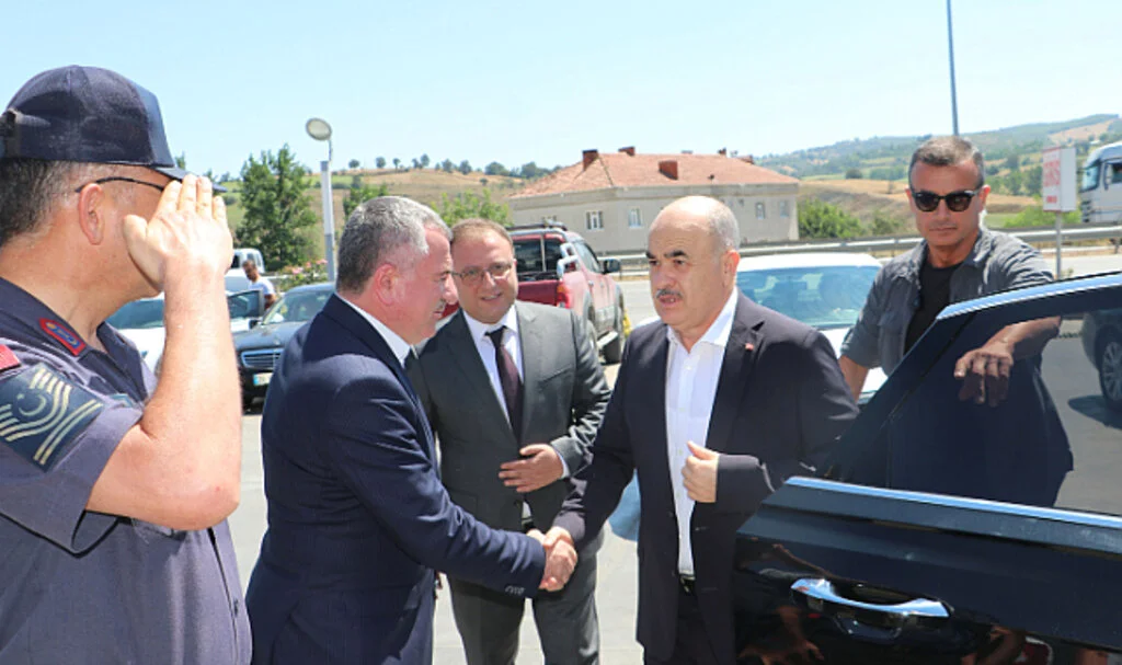 Samsun'dan ayrılan Vali Dağlı Havza'ya uğradı