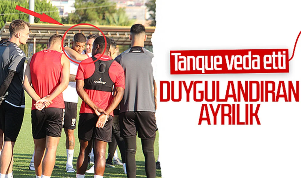 Samsunspor’da duygulandıran ayrılık! Tanque veda etti...