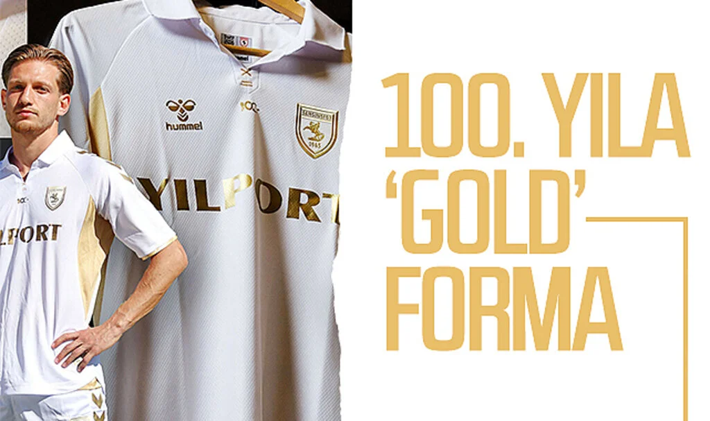 Samsunspor'dan 100. yıla özel 'gold' forma