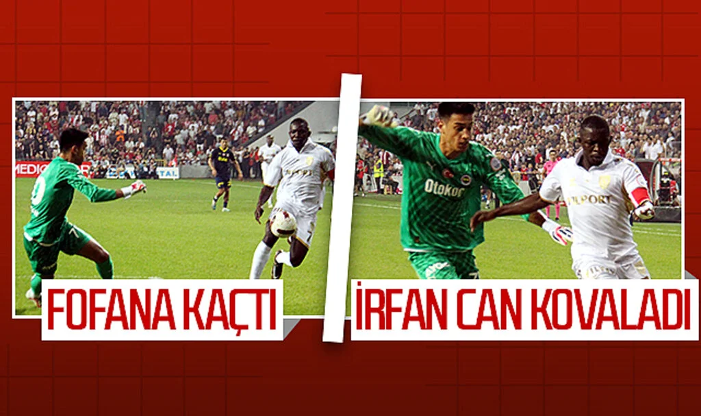 Samsunspor - Fenerbahçe maçında Fofana kaçtı, İrfan Can kovaladı