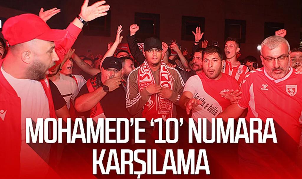 Samsunspor taraftarından Mohamed Ihattaren'e '10' numara karşılama