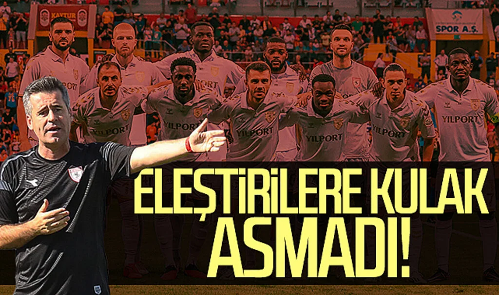 Samsunspor Teknik Direktörü Hüseyin Eroğlu eleştirilere kulak asmadı!