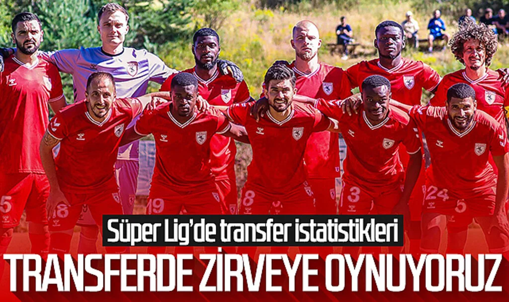Samsunspor transferde zirveye oynuyor! Süper Lig’de transfer istatistikleri...