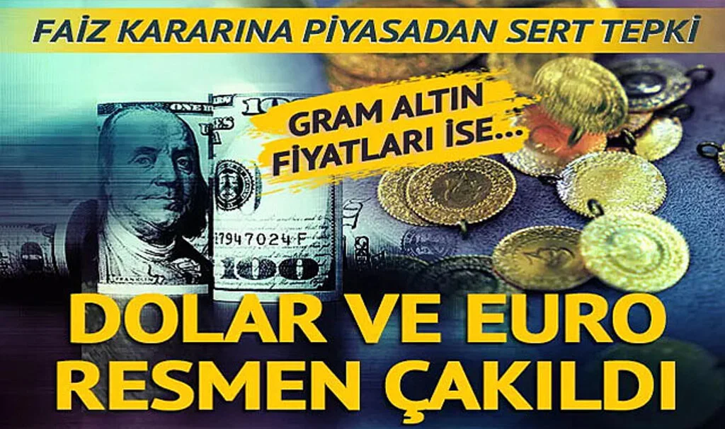 SON DAKİKA | Dolar ve euro Merkez Bankası faiz kararı sonrası resmen çakıldı! 1 lira birden geriledi: Gram altında düşüşü ons durdurdu