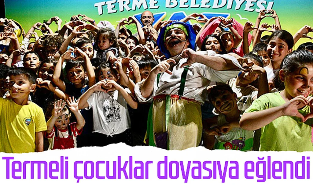 Termeli çocuklar doyasıya eğlendi